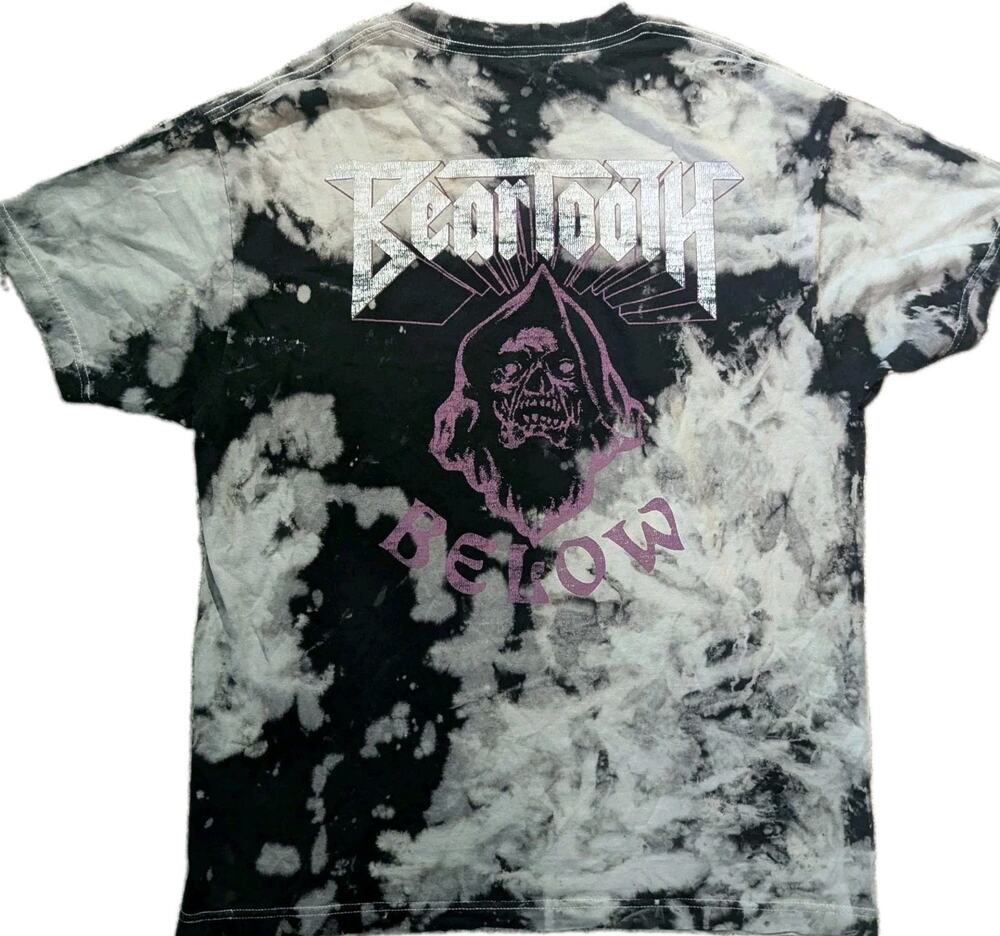 Red Bull Records Beartooth Below Tee Shirt L Rock Band Metalcore Tie Dye Black